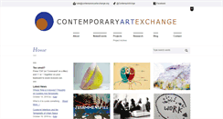 Desktop Screenshot of contemporaryartexchange.org