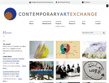 Tablet Screenshot of contemporaryartexchange.org
